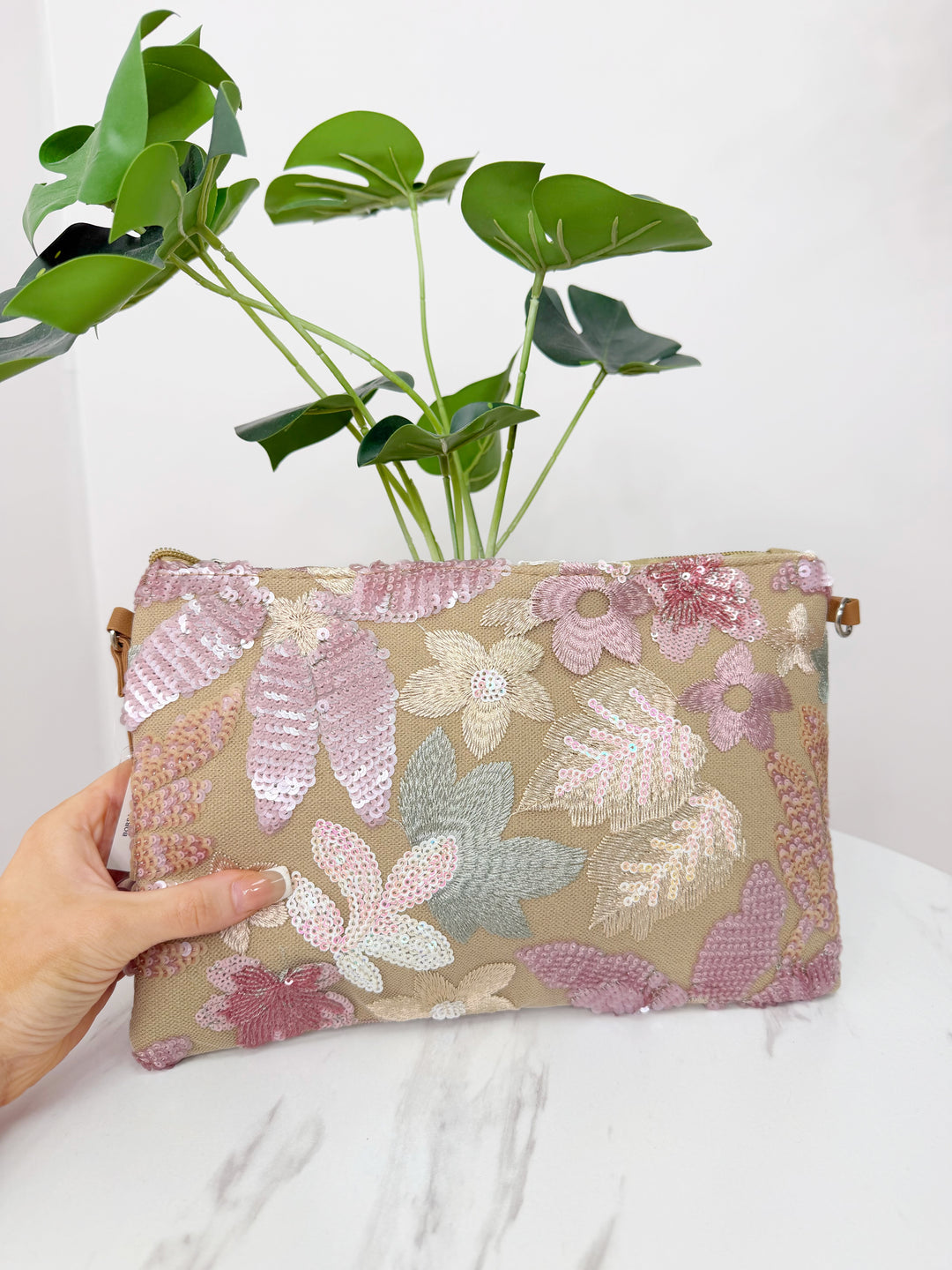 Indigo Sequin Bag