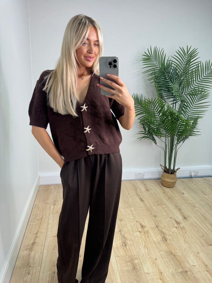 Starfish Cardigan - Chocolate