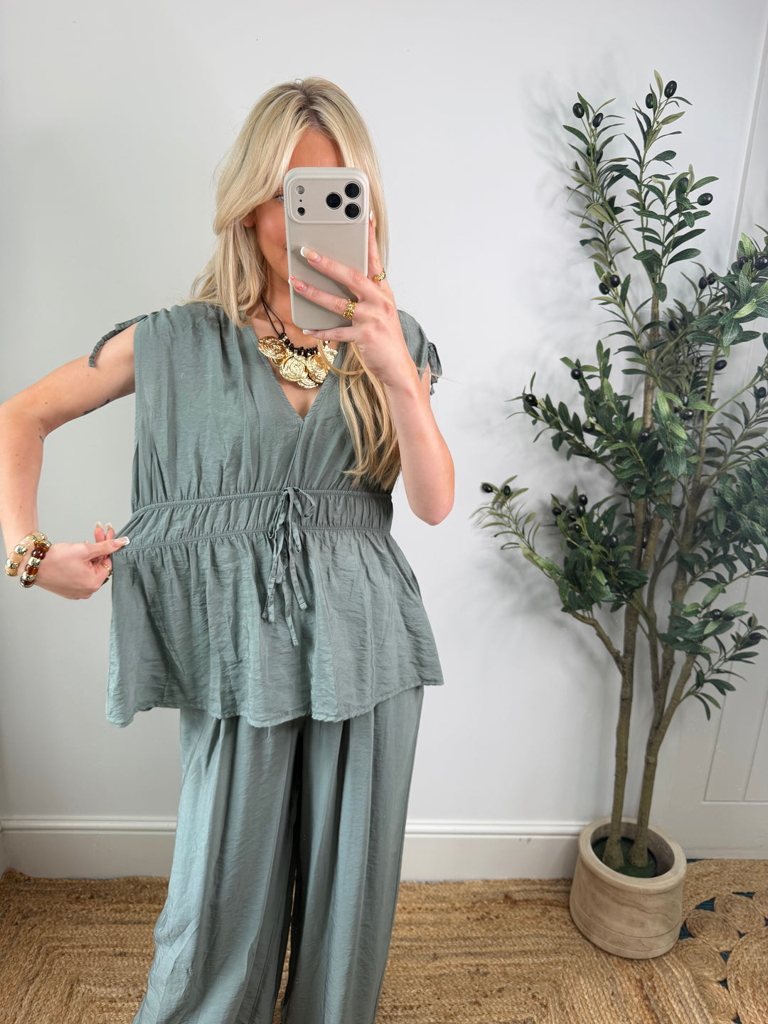 Cerys Co-Ord - Khaki