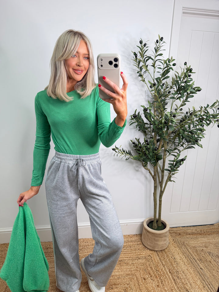 Cashmere Blend Top - Shamrock