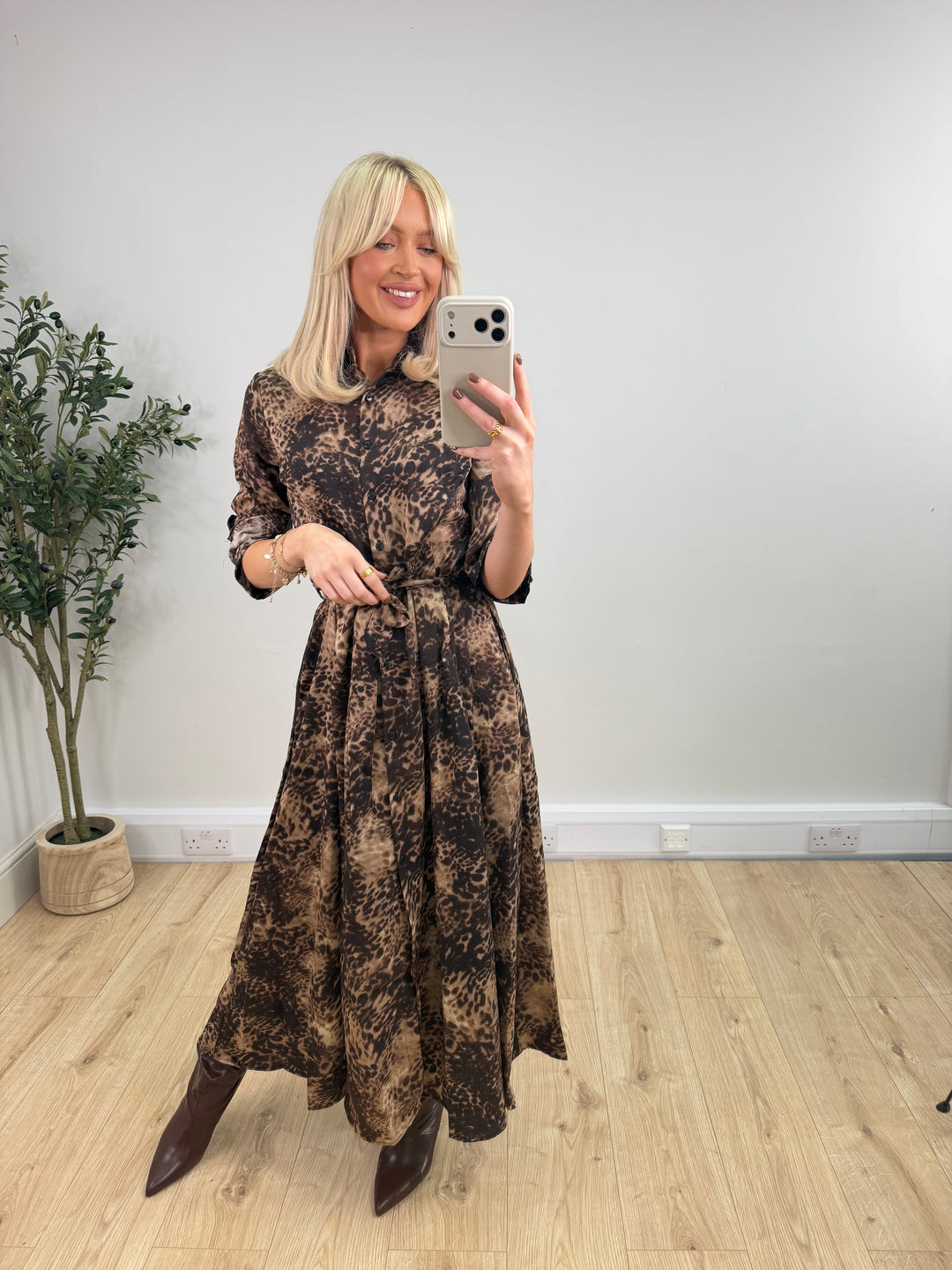 Hollie Shirt Dress - Midaxi