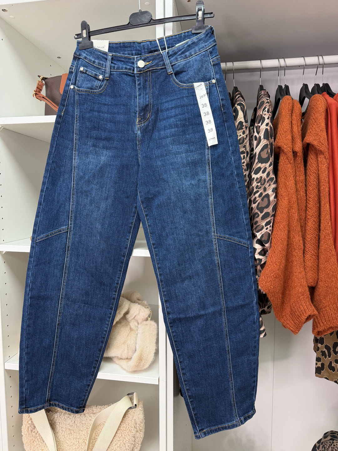 Barrel Jeans 296 - Dark wash