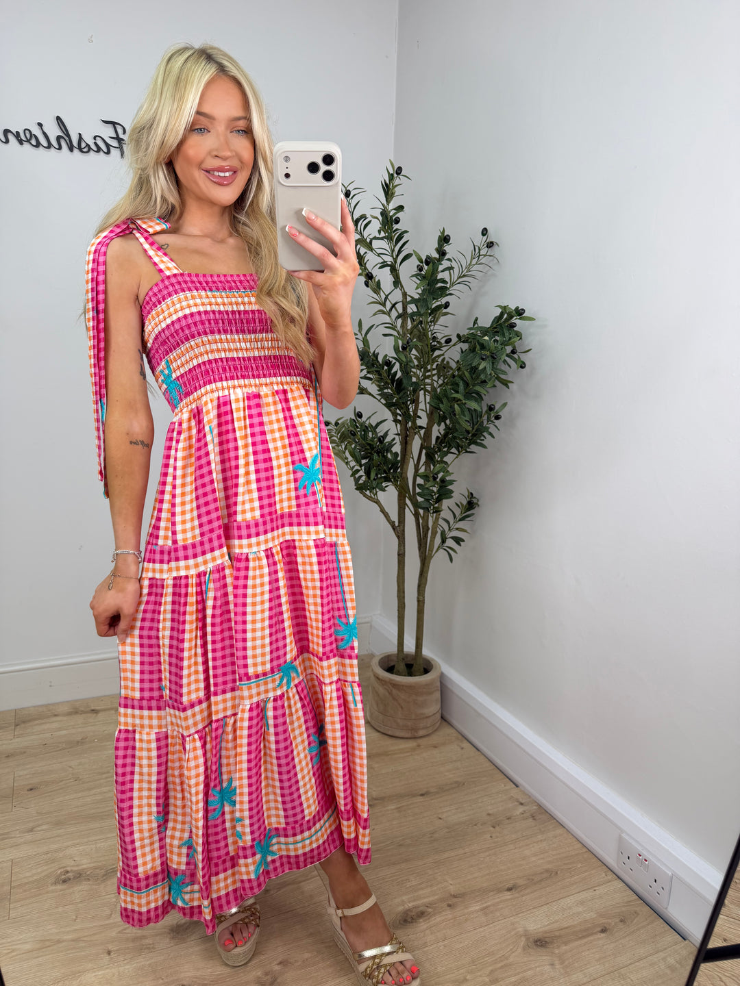 Palm Dress - Pink