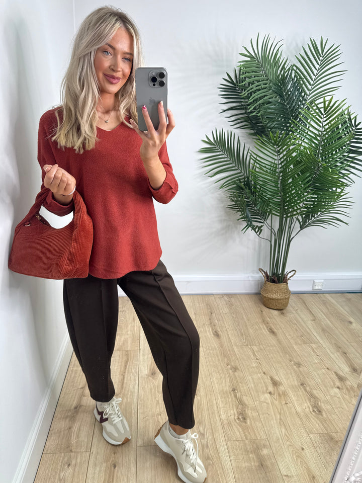 Adina Knit - Burnt Orange