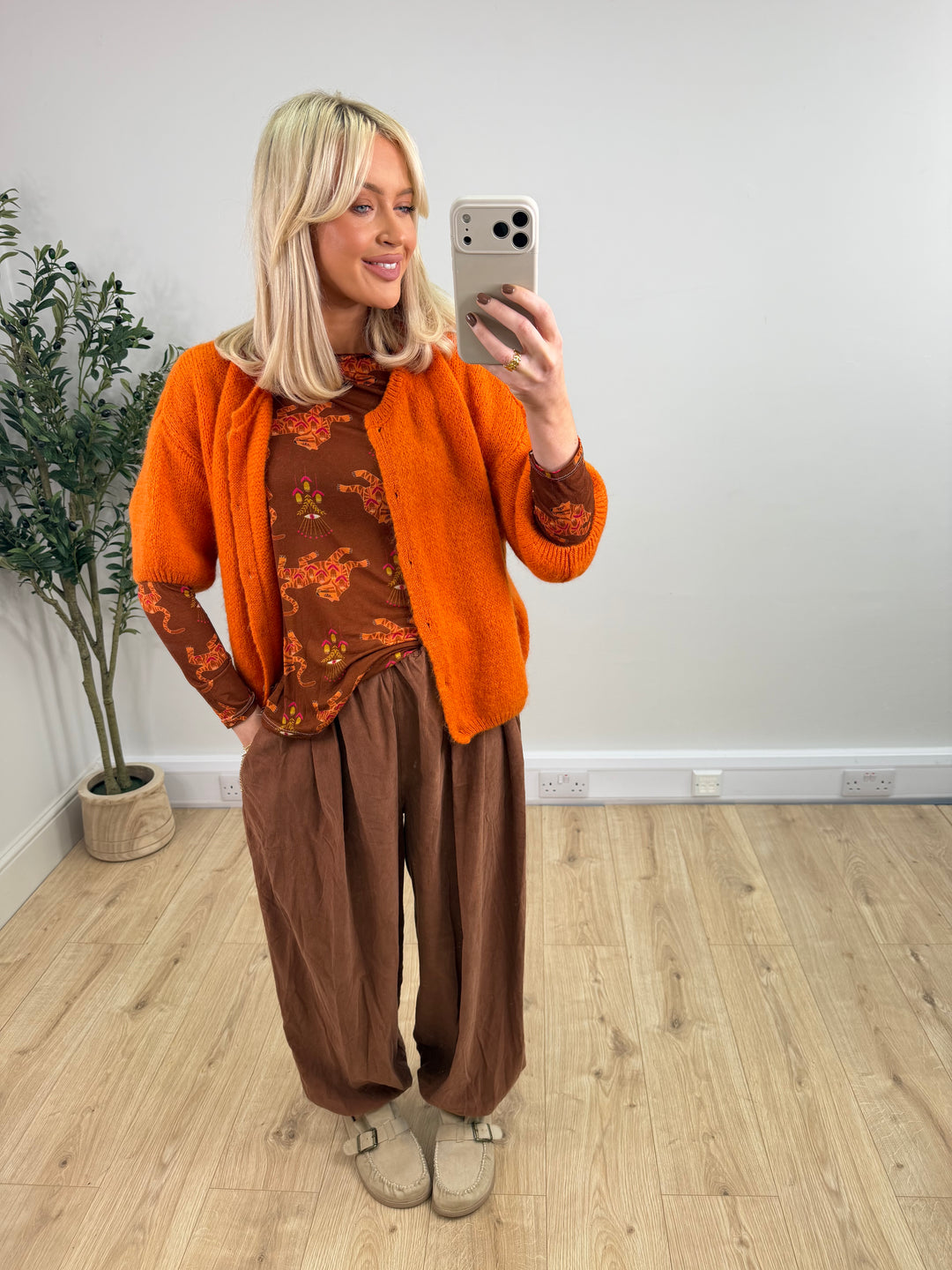 Kassia Cardigan - Pumpkin