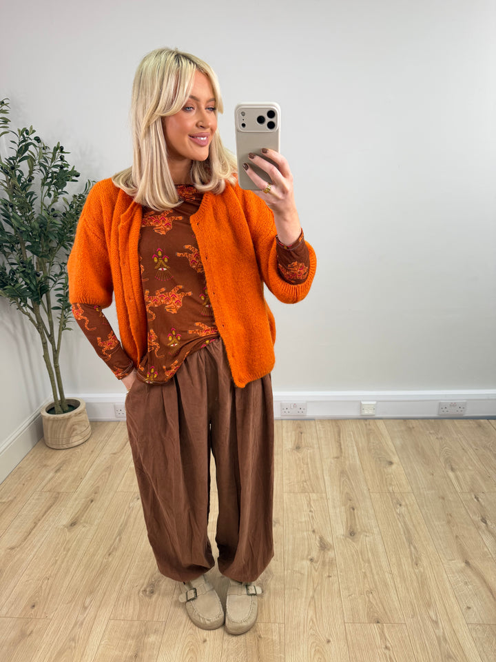 Kassia Cardigan - Pumpkin