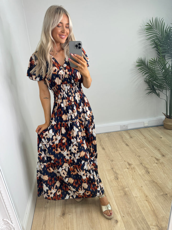 Simone Dress - Navy