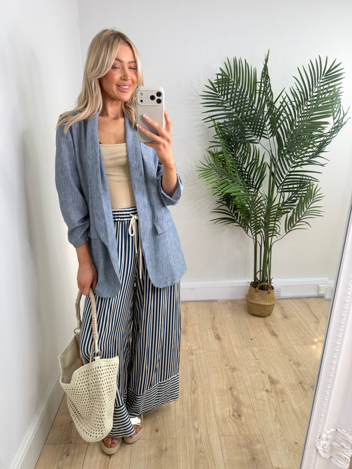 Olsen Blazer - Denim Blue