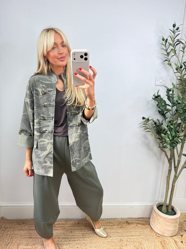 Maggie Military Magic Jacket - Khaki