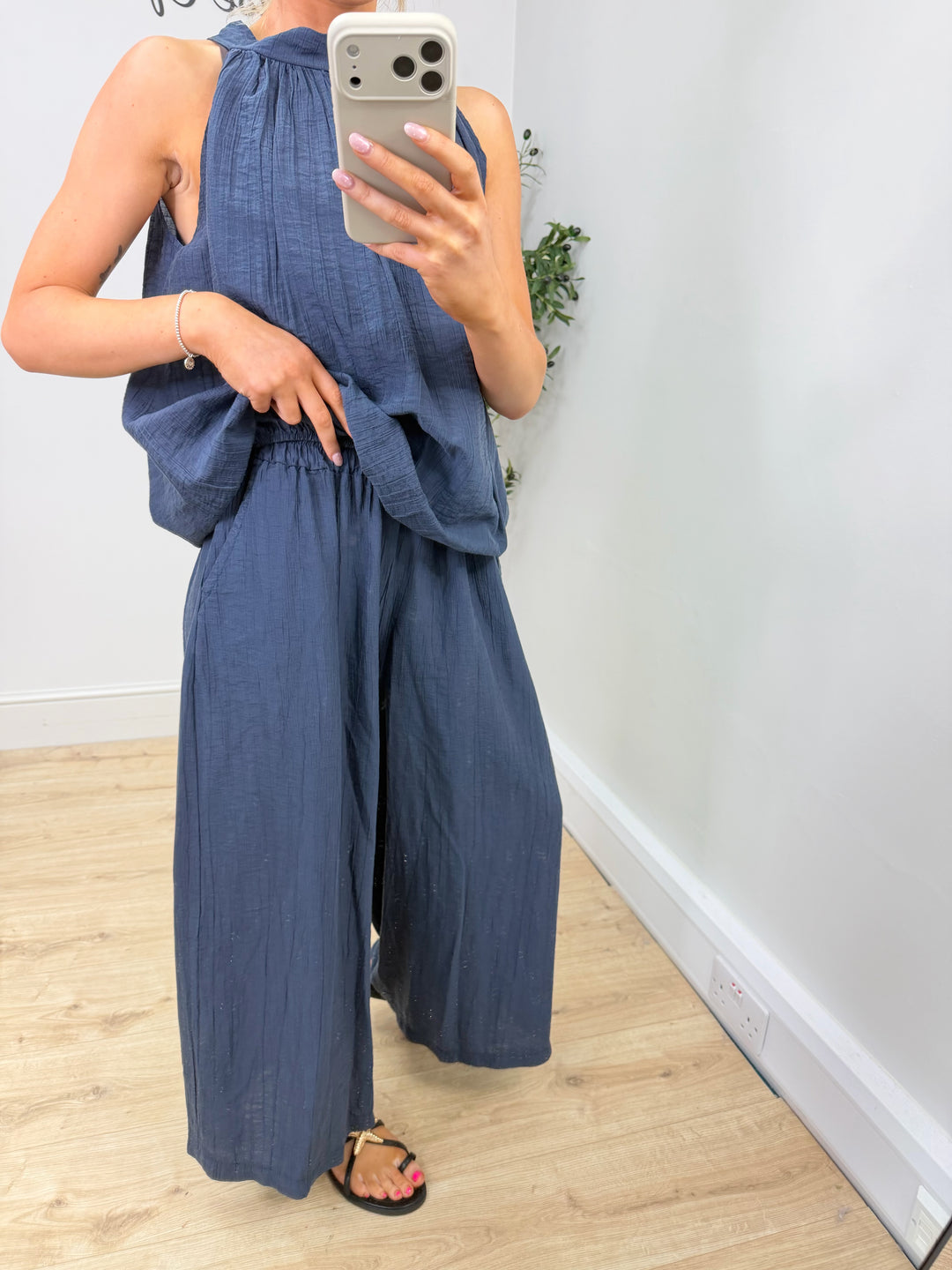 Pasha Trousers - Navy