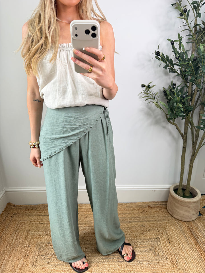 Bandana Trousers - Khaki