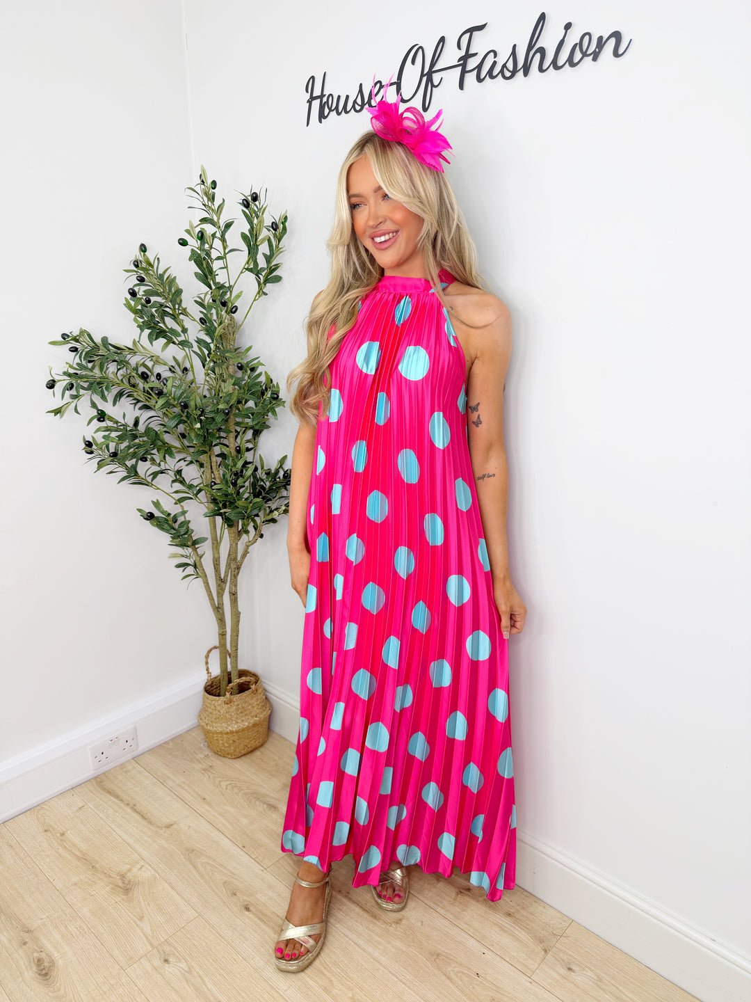 Marcel Dress - Pink & Baby Blue