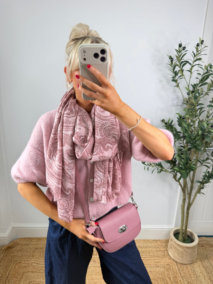 Paisley Scarf - Pink