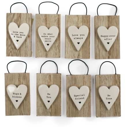 Hanging Heart Plaques