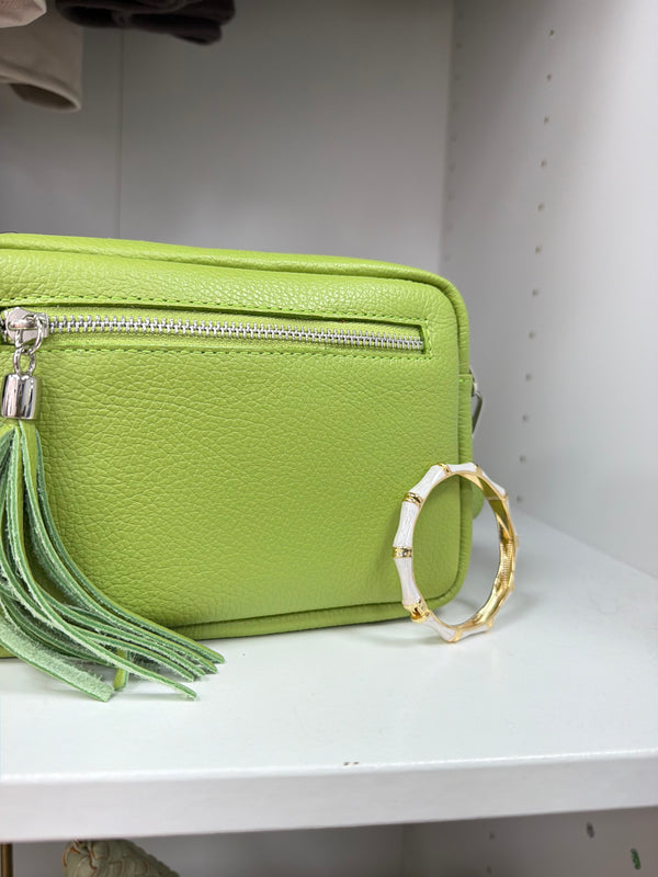 White Skinny Bangle - Clasp Fasten