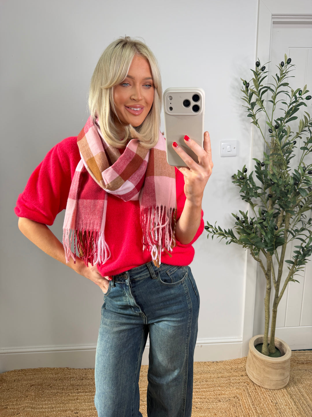 Melody Check Scarf