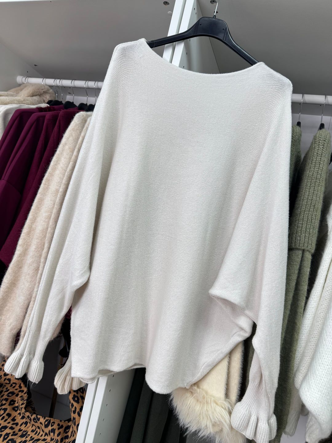 Long Sleeved Jess Knit - Cream
