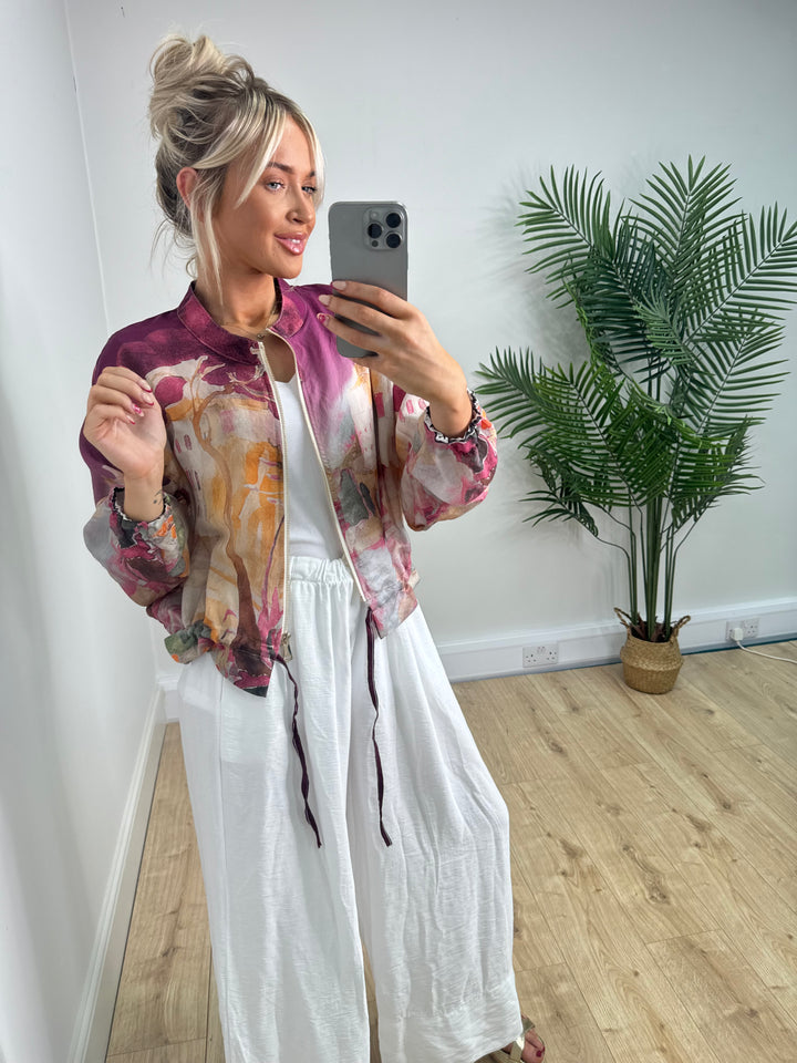Sorrento Bomber - Plum
