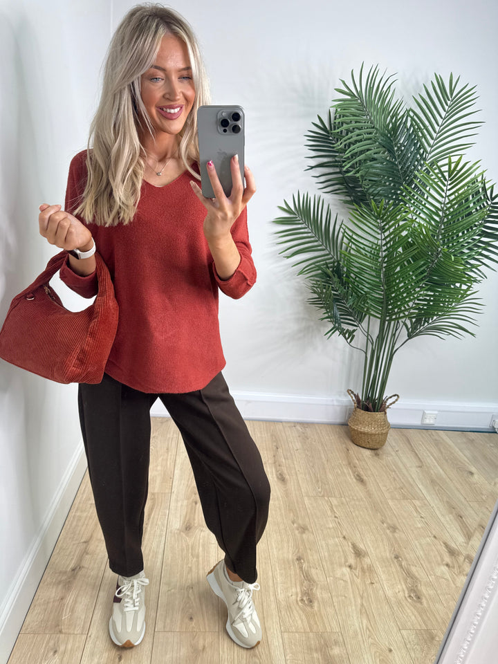Adina Knit - Burnt Orange