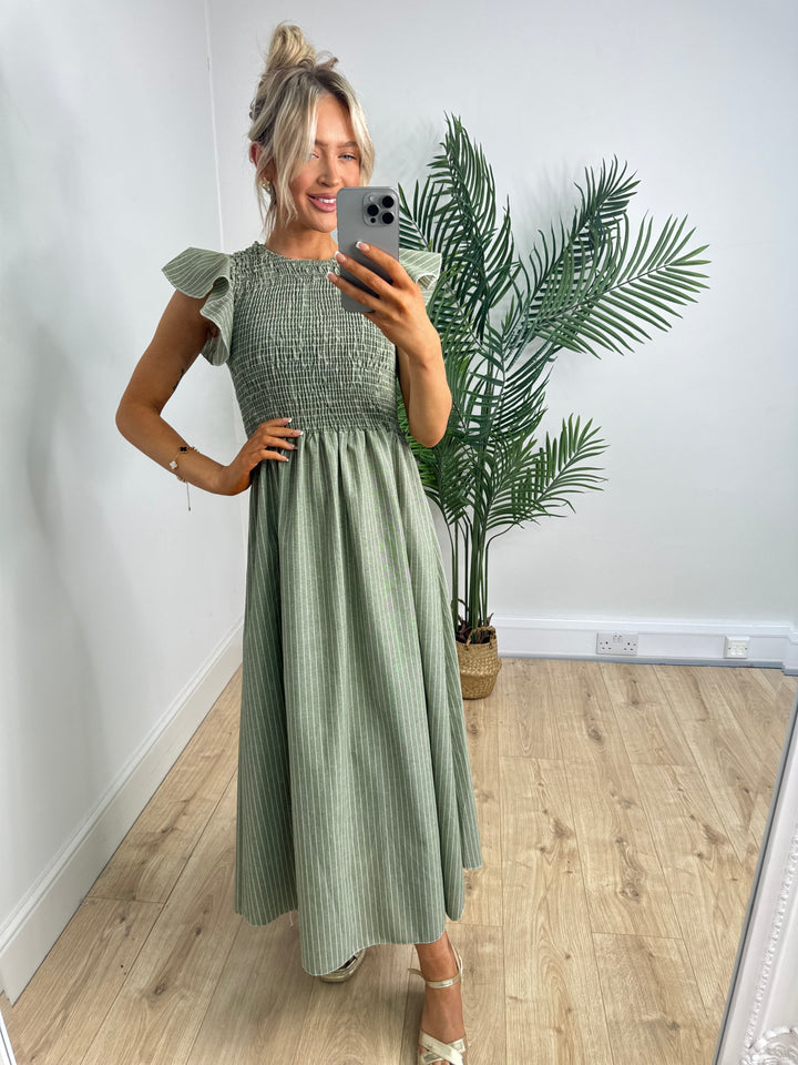 Bonnie Dress - Khaki