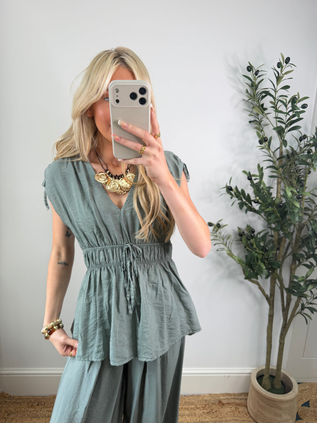 Cerys Co-Ord - Khaki