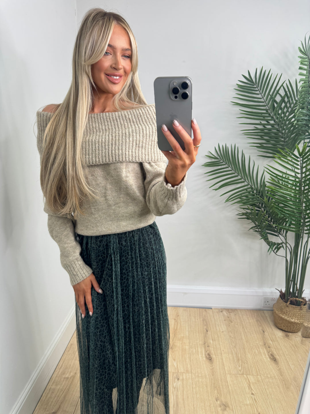 Freya bardot Knit - Beige