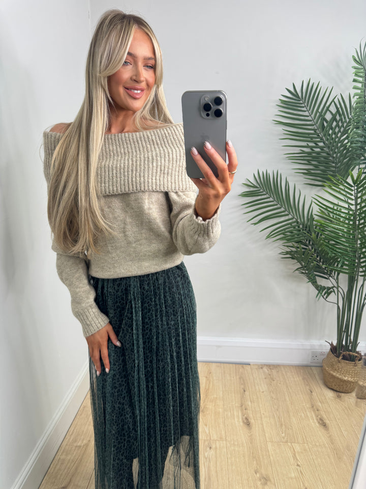 Freya bardot Knit - Beige