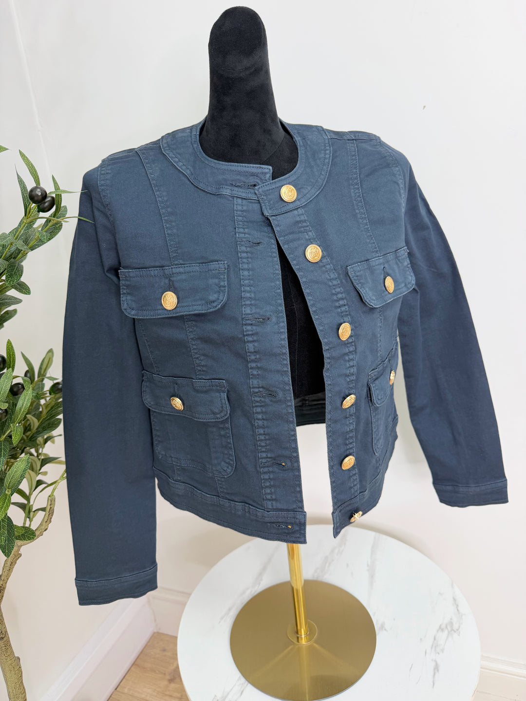Monica Denim Jacket - Navy