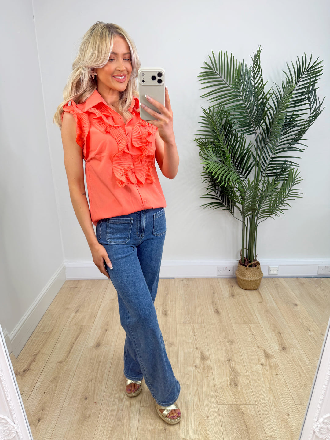 Victoria Shirt - Coral