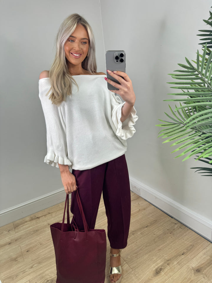 Jess Knit - White