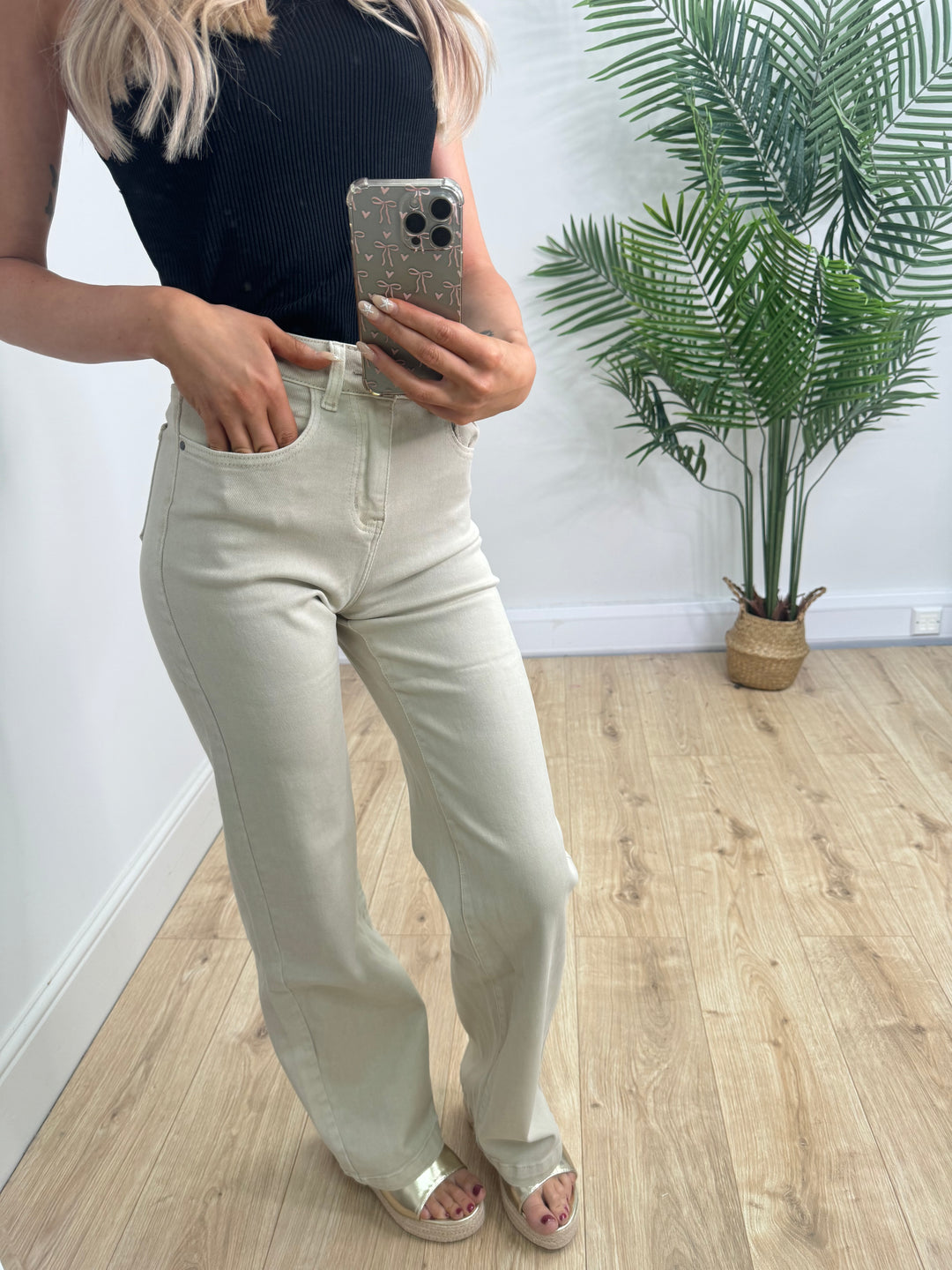 Mabel Jeans - Beige