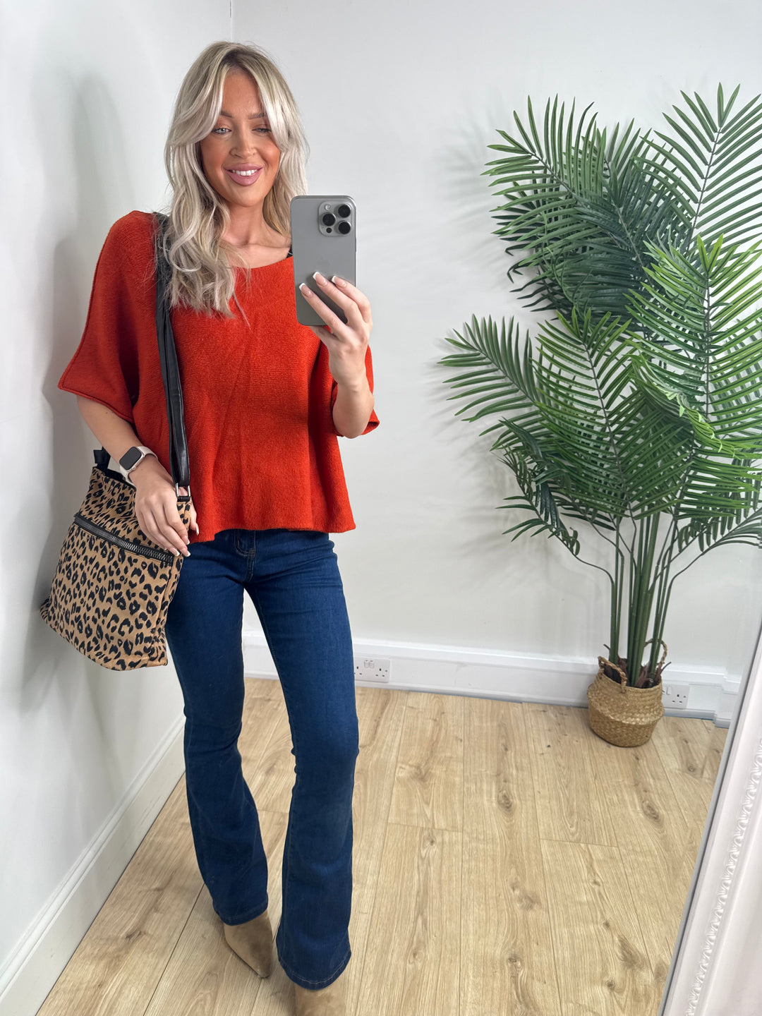 Kennedy Knit -  Burnt Orange