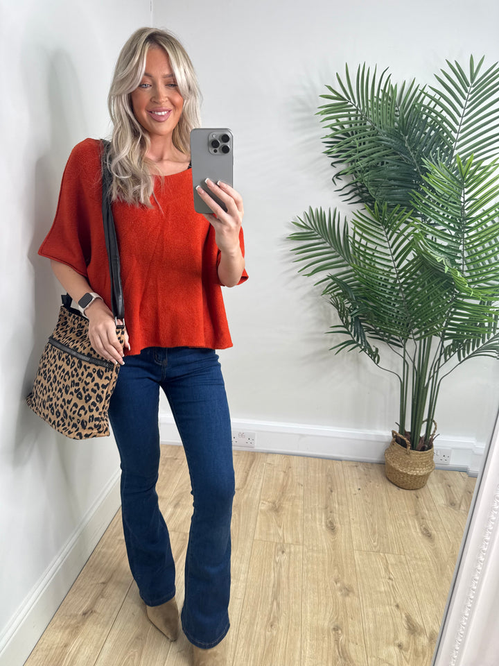 Kennedy Knit -  Burnt Orange