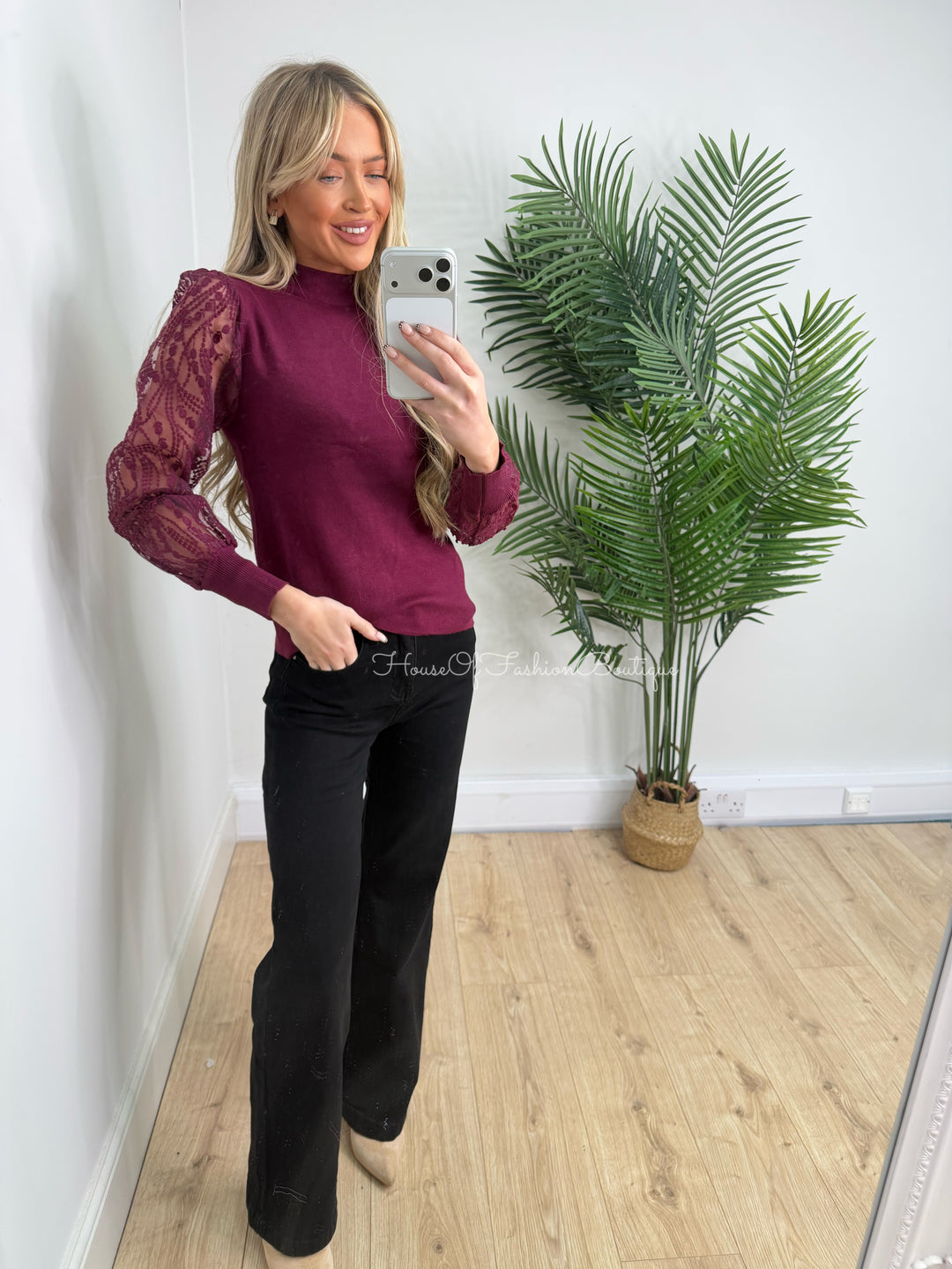 Dexter Top - Burgundy