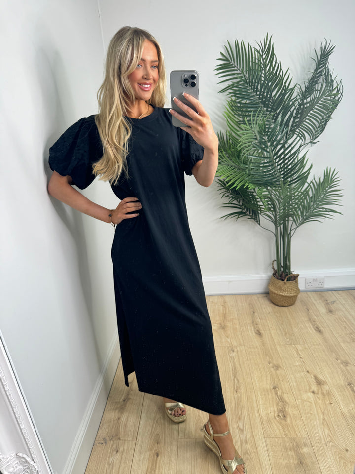 Kiera Tshirt Dress - Black