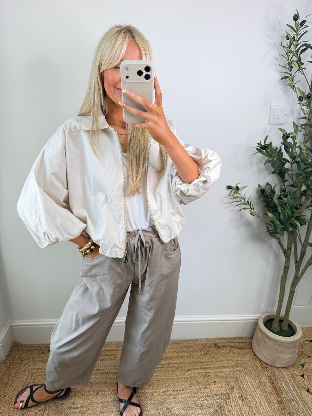 Paloma Bomber - Cream