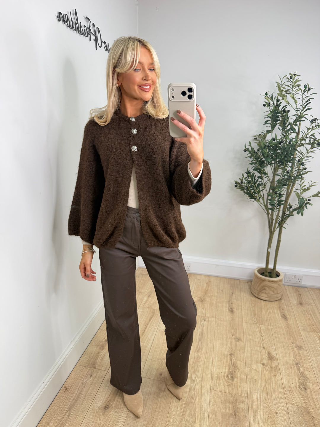 Pasha Cardigan - Chocolate