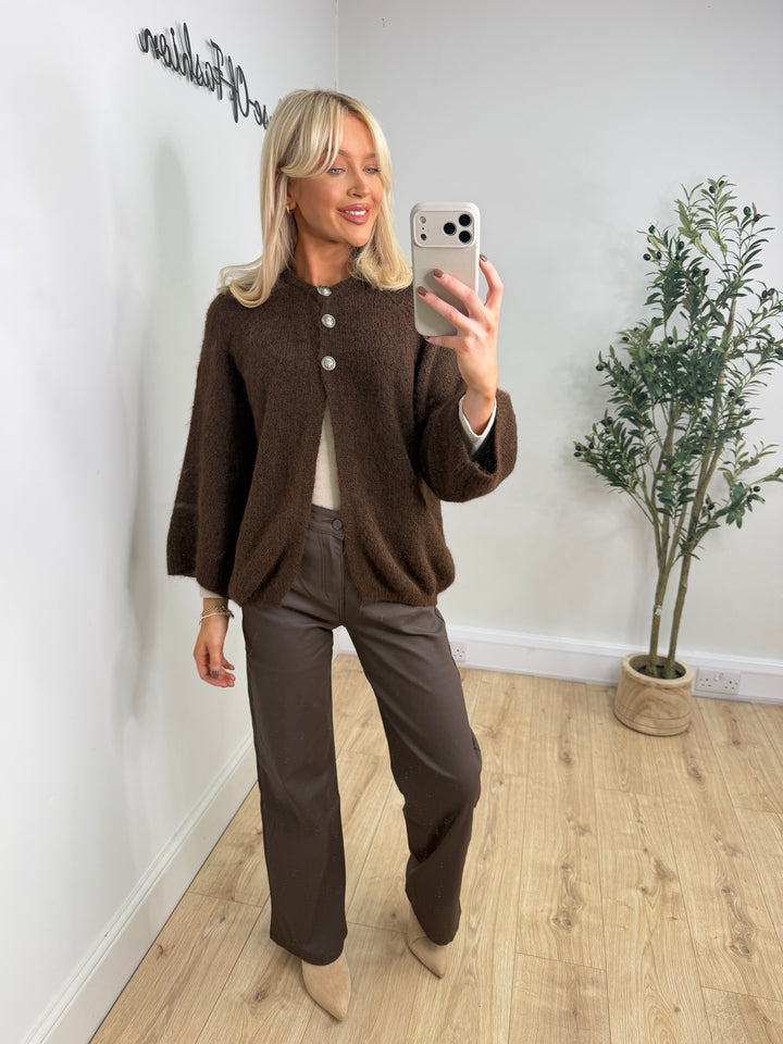 Pasha Cardigan - Chocolate