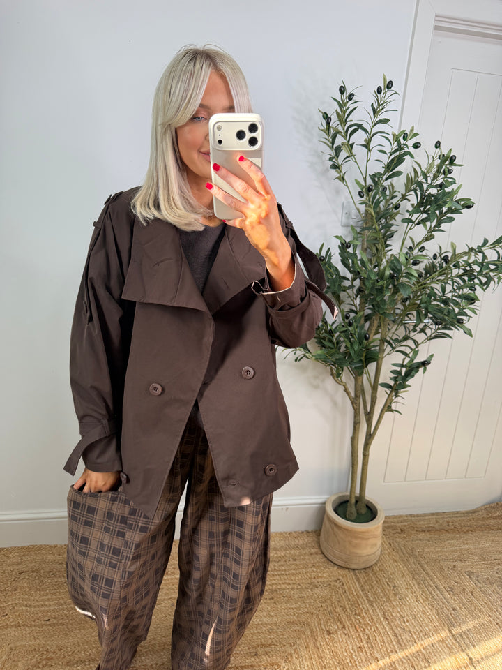 Nina Chocolate Trench