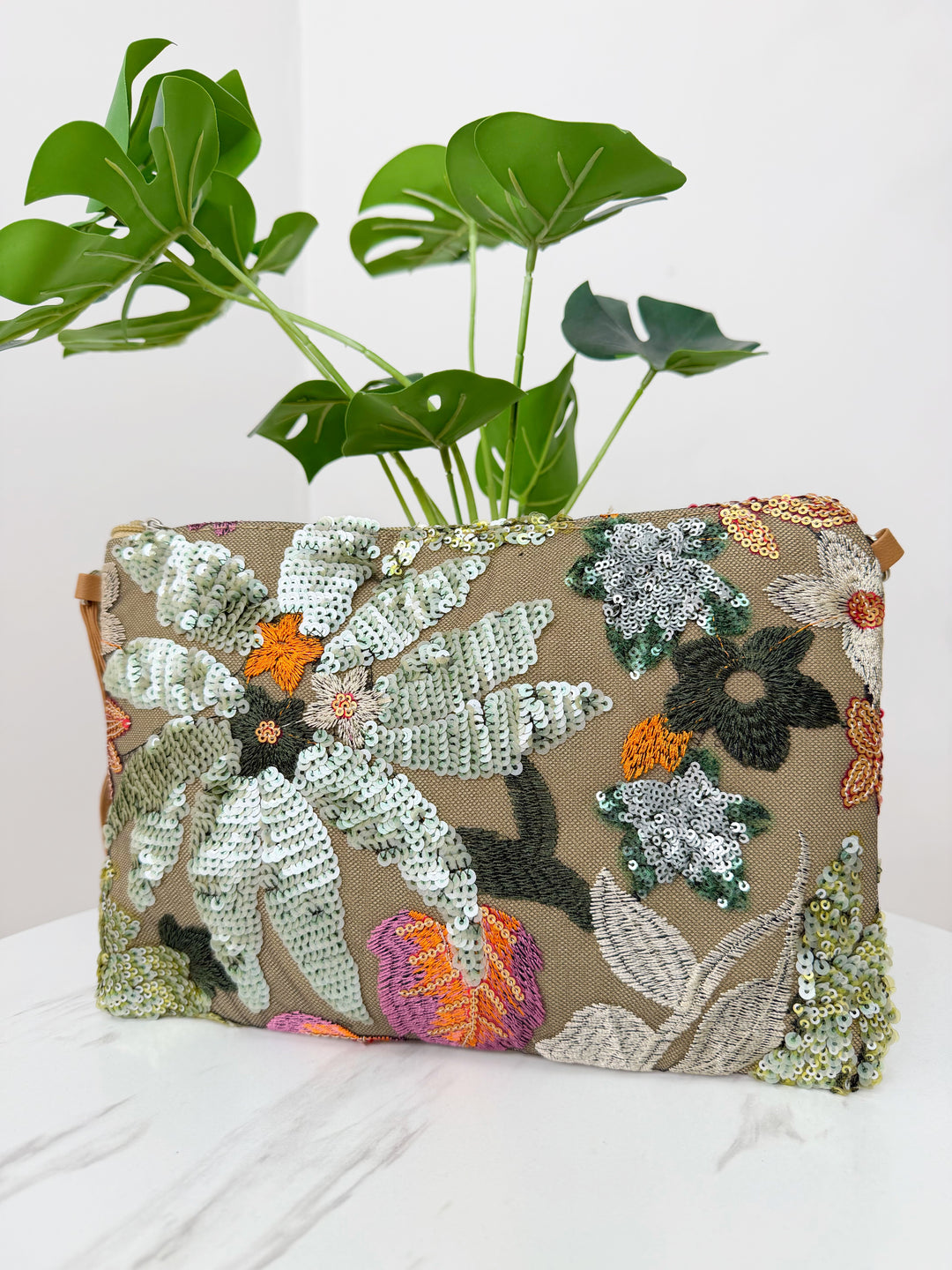 Indigo Sequin Bag