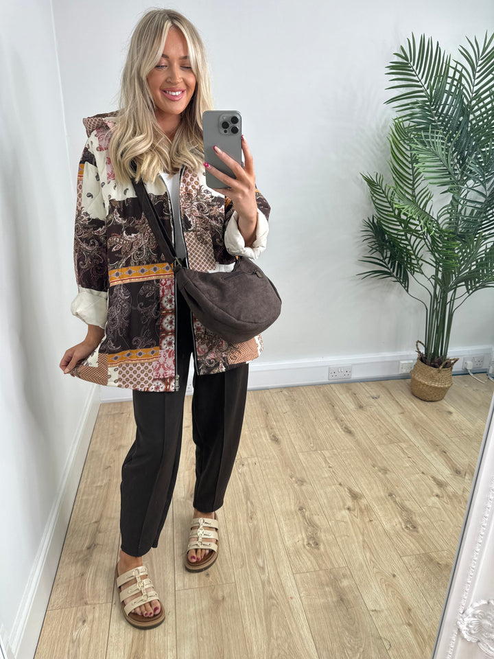 Patchwork Jacket - Chocolate