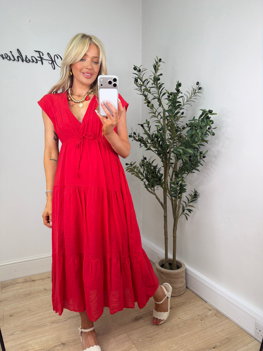 Mandela Dress - Red