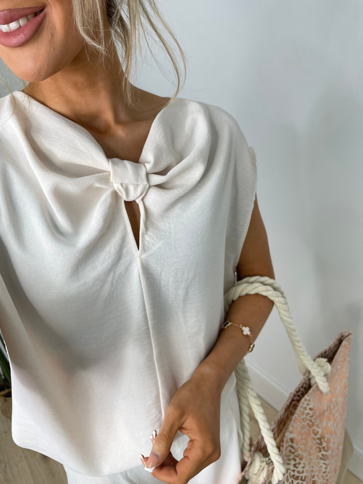 Bow Coord - Cream