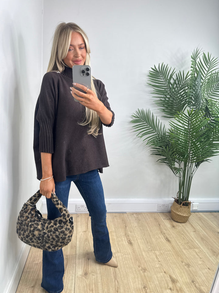 Melanie Ribbed Knit - Chocolate