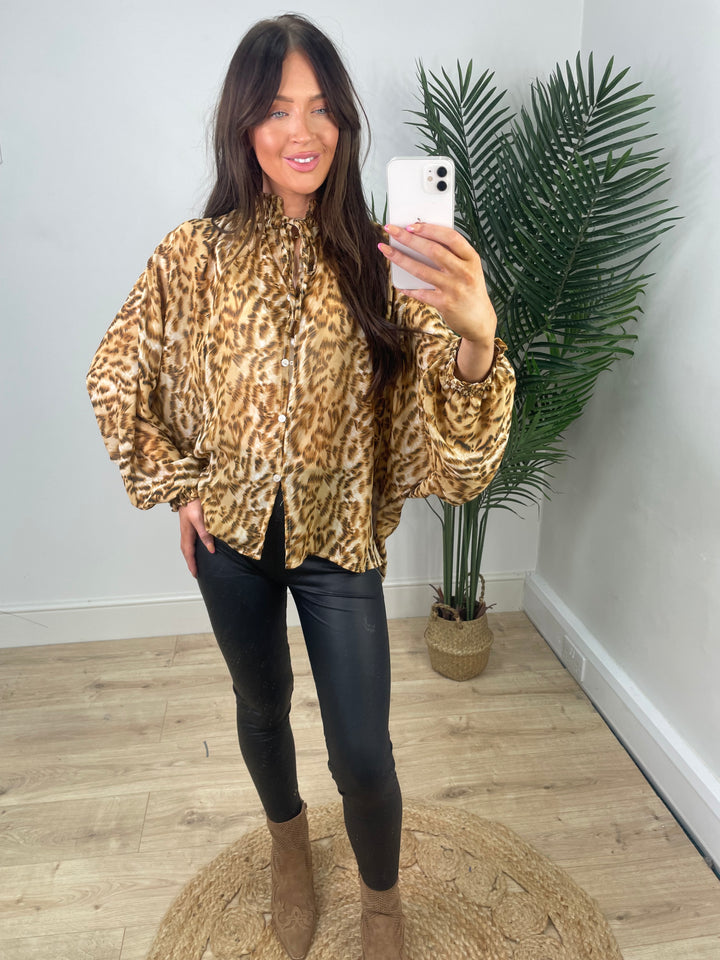 Louisa leopard Blouse