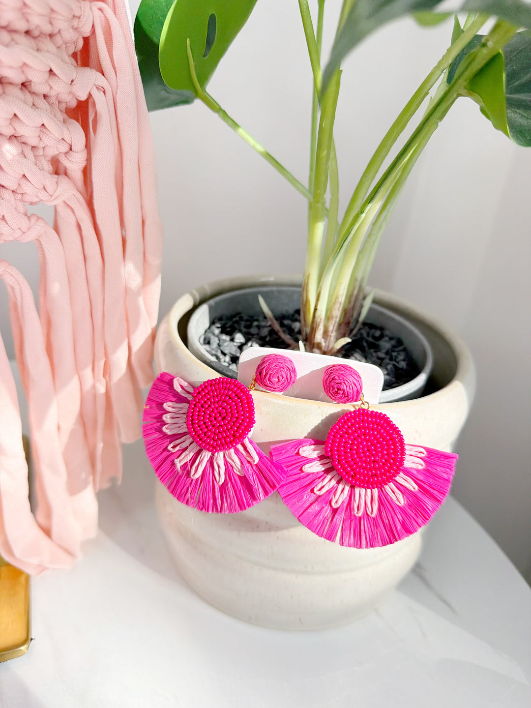 Holiday Earrings - Pink