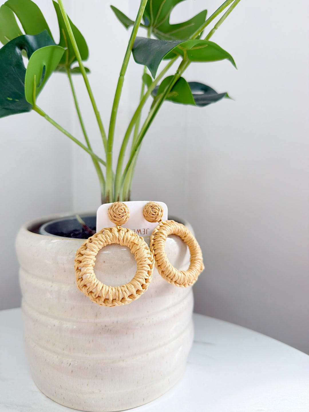 Holiday Earrings - Tan