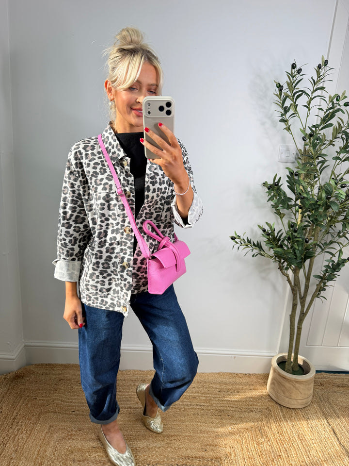 Lucie Leopard Magic Jacket - Cream