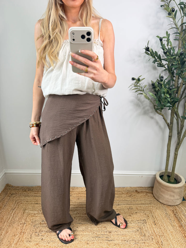 Bandana Trousers - Chocolate