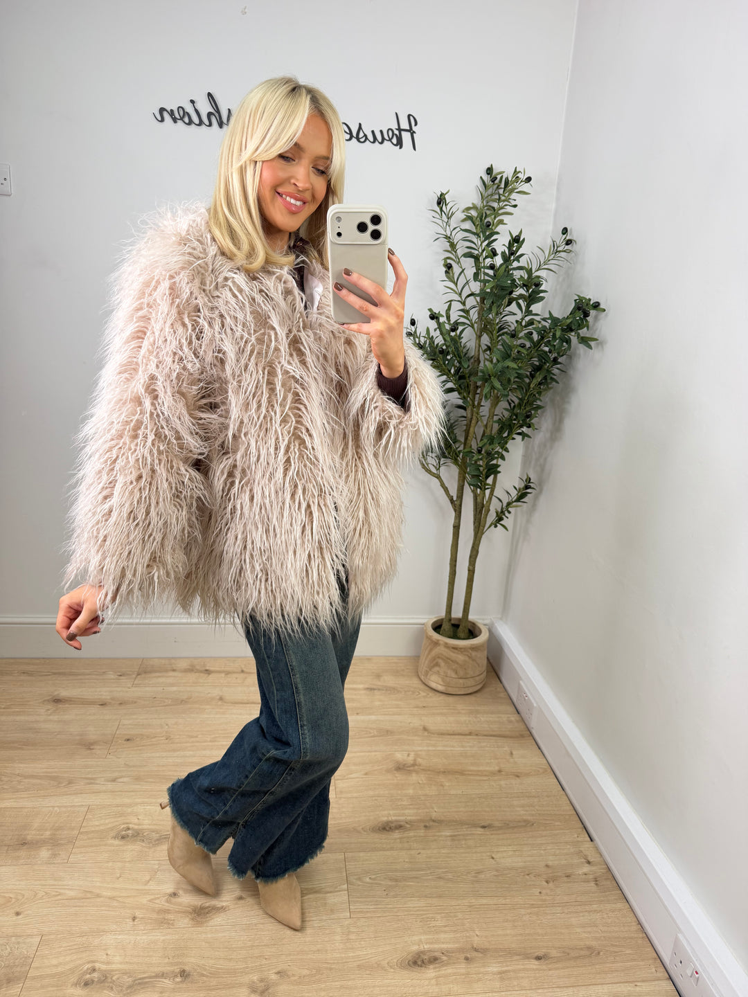 Eva Fringe Jacket - Champagne